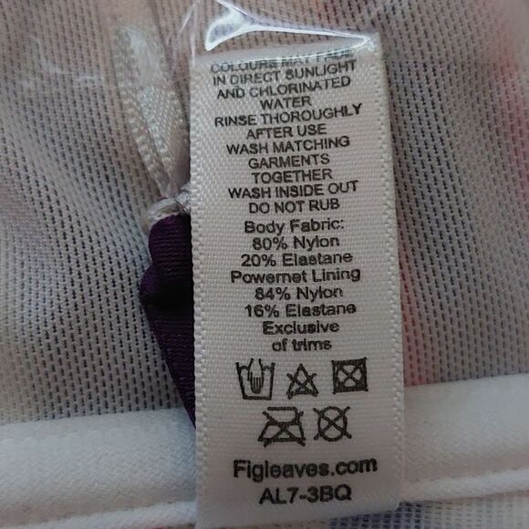 FigLeaves Santa Chuz Underwired Twist Bandeau Bkini Top Size 30D - Picture 7 of 8